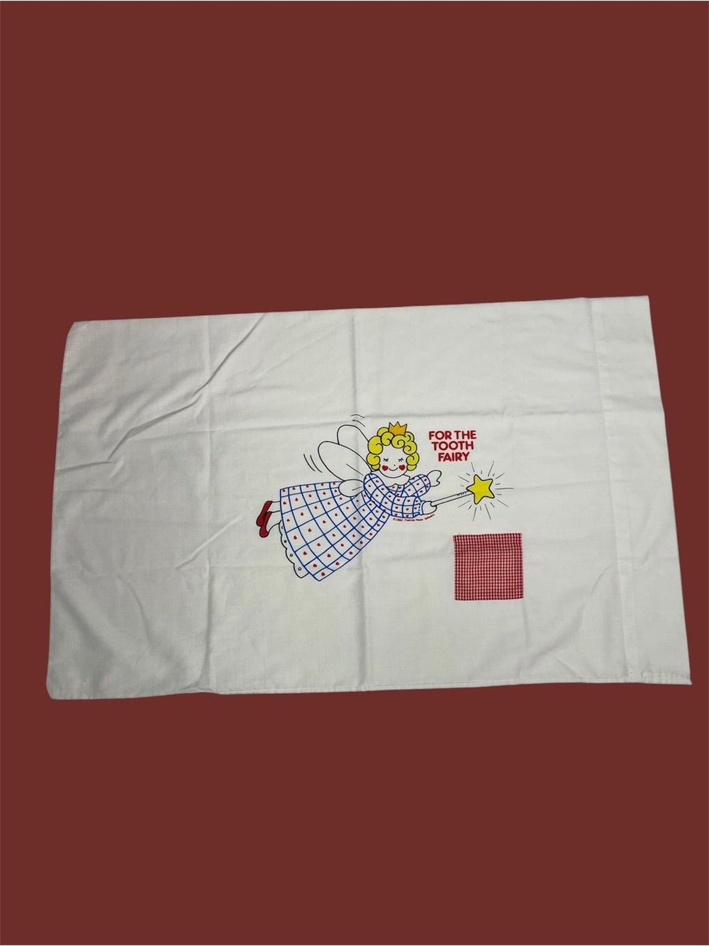 Brand New! Vintage 1982 Frances Meyer Tooth Fairy Standard Pillowcase